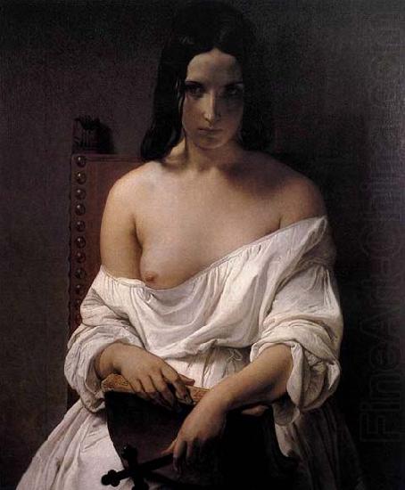 Francesco Hayez Meditation on the History of Italy china oil painting image